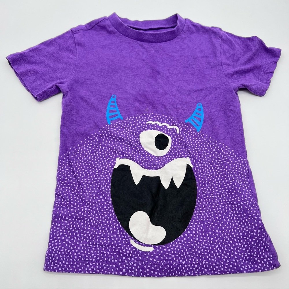 Tucker + Tate Kid’s Purple Monster Short Sleeve Tee-Size 4T